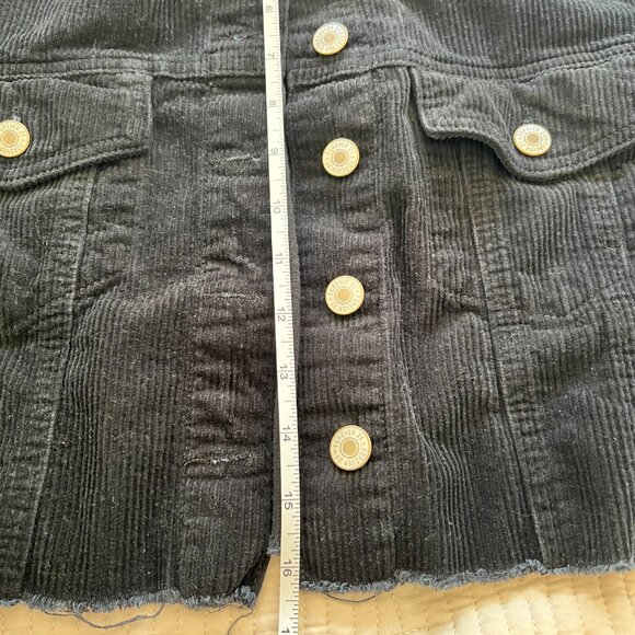 Forever 21 Black Cropped Corduroy Jacket - Picture 2 of 7